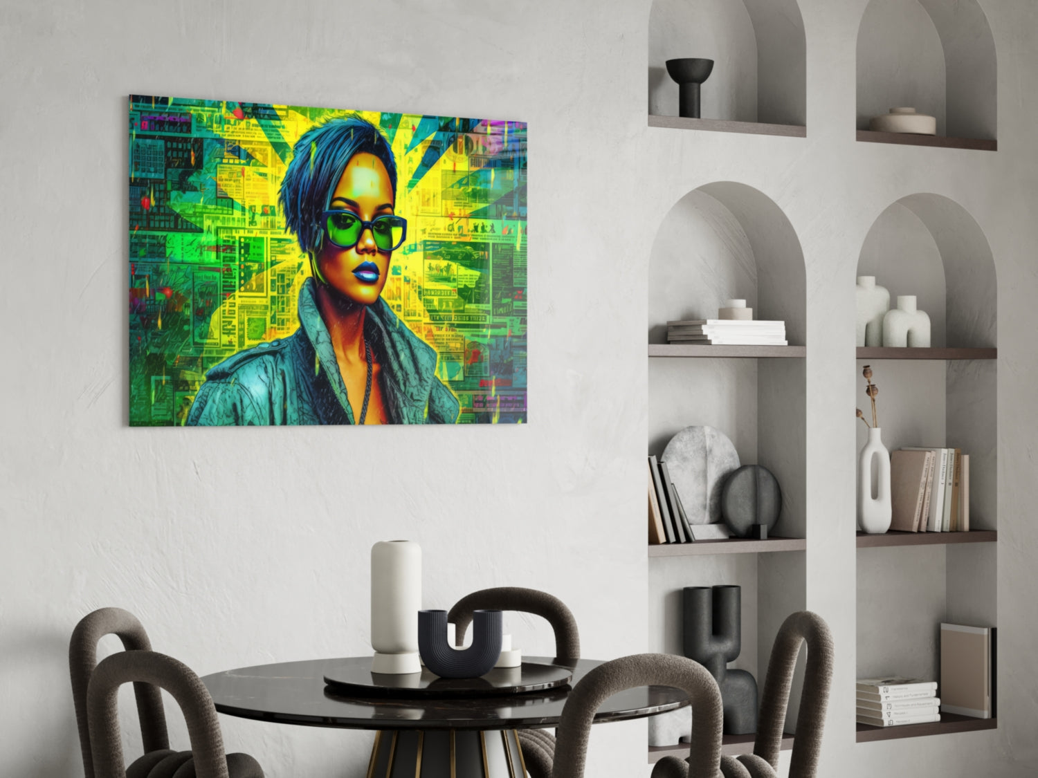 Rihanna Glass Wall Art || Designer Collection-4