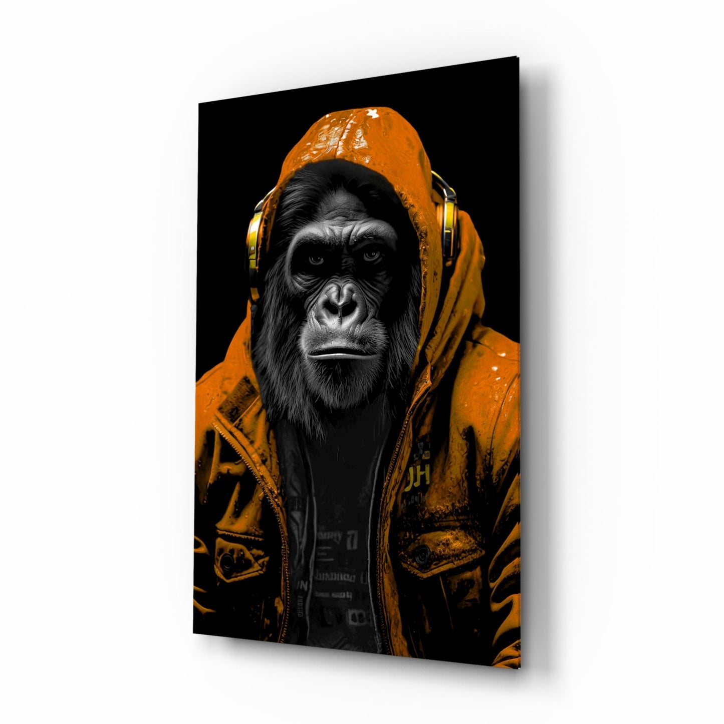 The Ape Glass Wall Art || Designer Collection