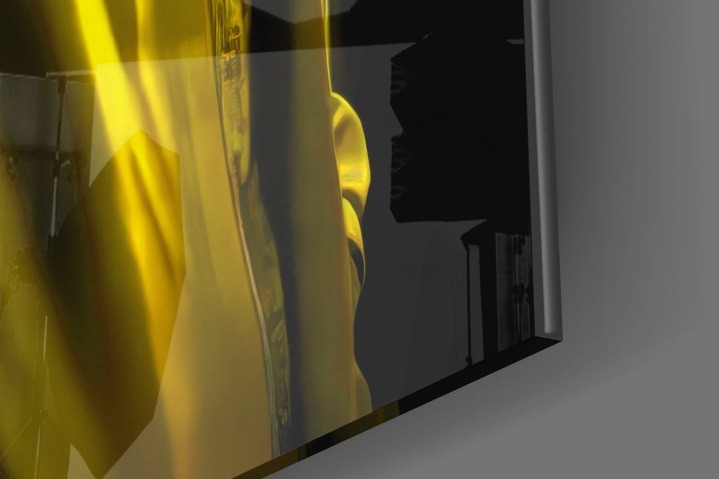 Rhino in Style Glass Wall Art || Designer Collection