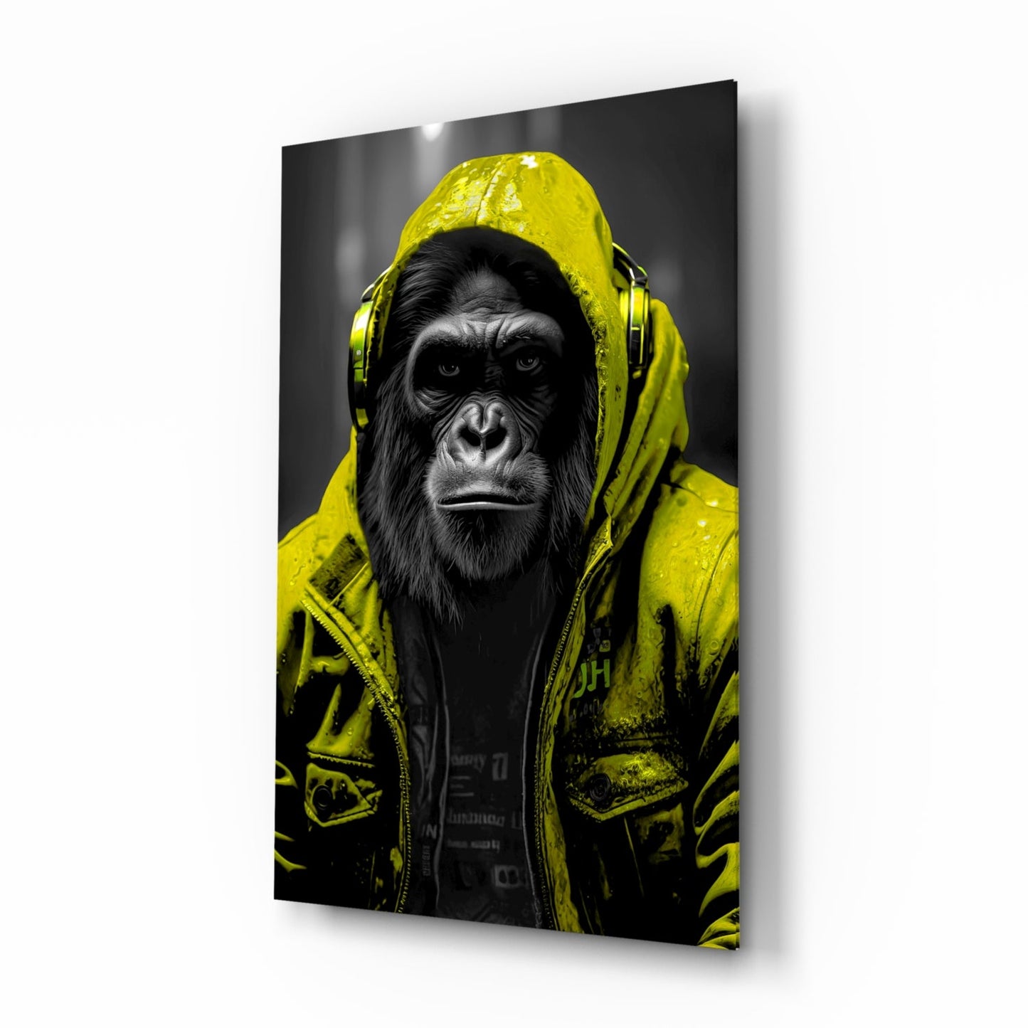 Rebellios Ape  Glass Wall Art || Designer Collection