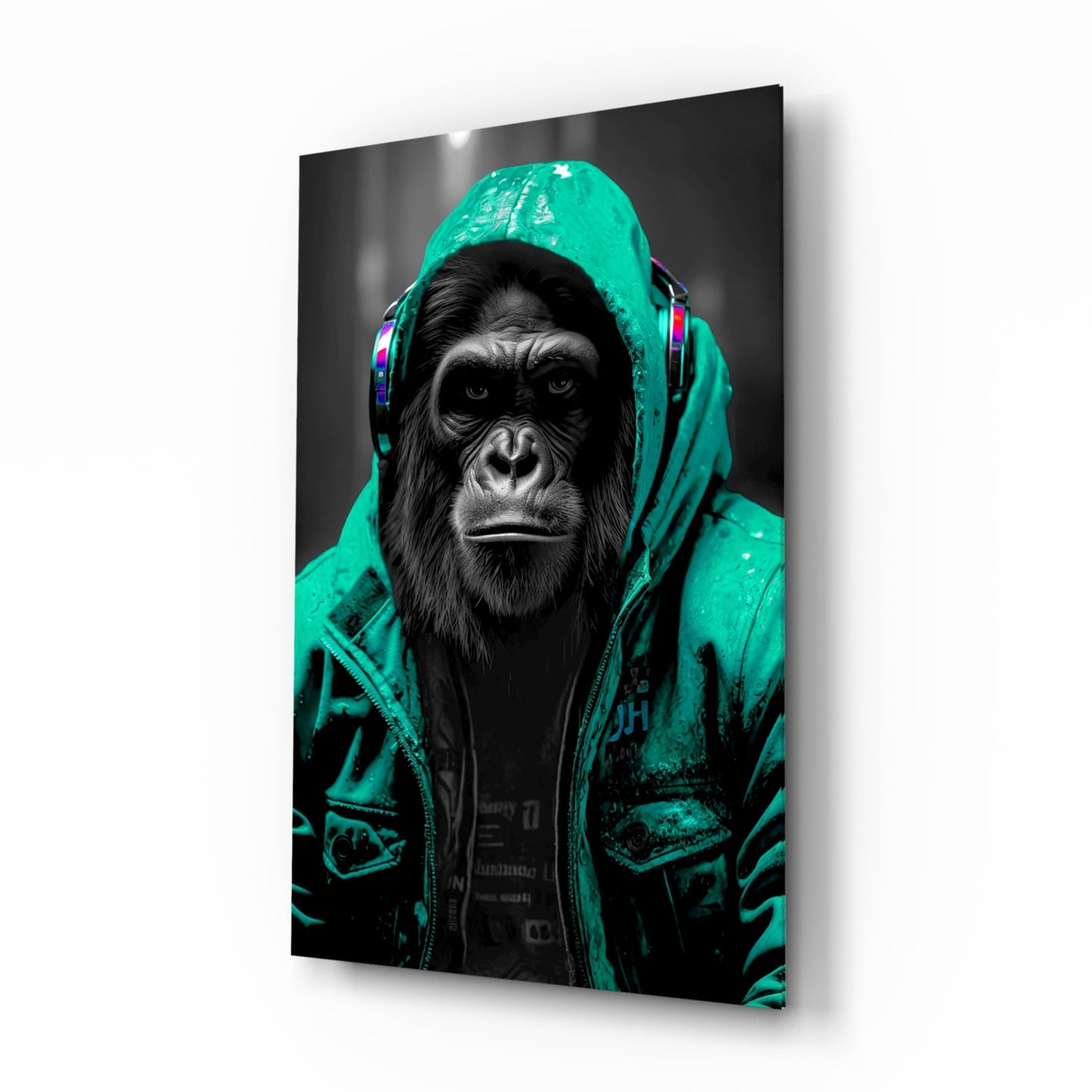 Rebellios Ape  Glass Wall Art || Designer Collection