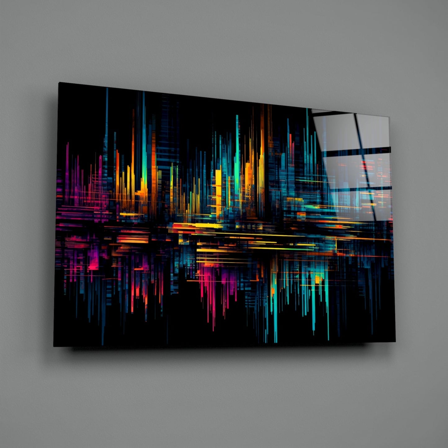 Color Stream Glass Wall Art || Designers Collection