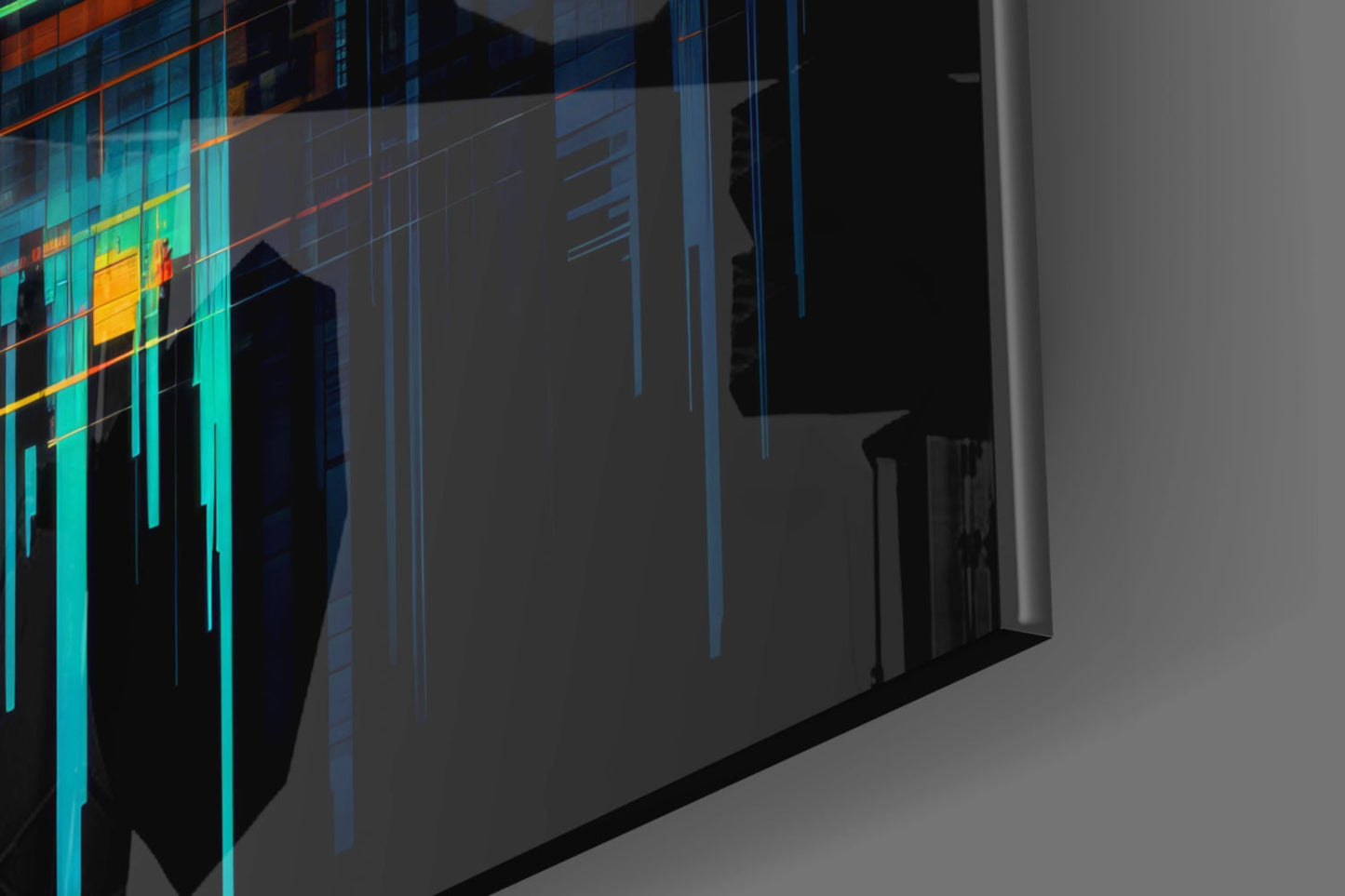 Color Stream Glass Wall Art || Designers Collection