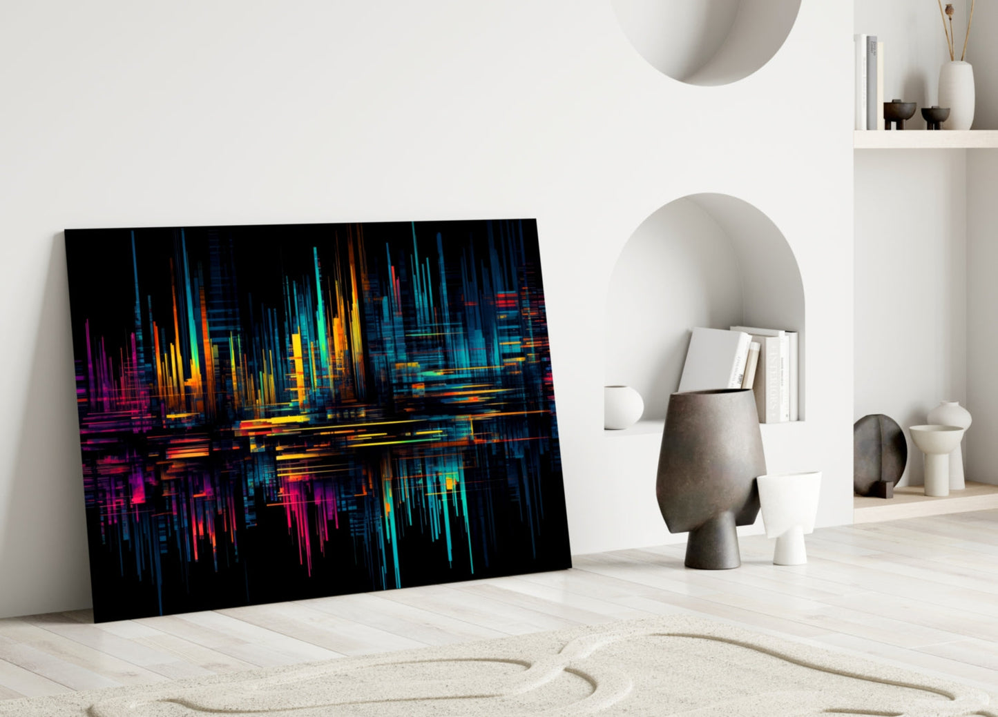 Color Stream Glass Wall Art || Designers Collection