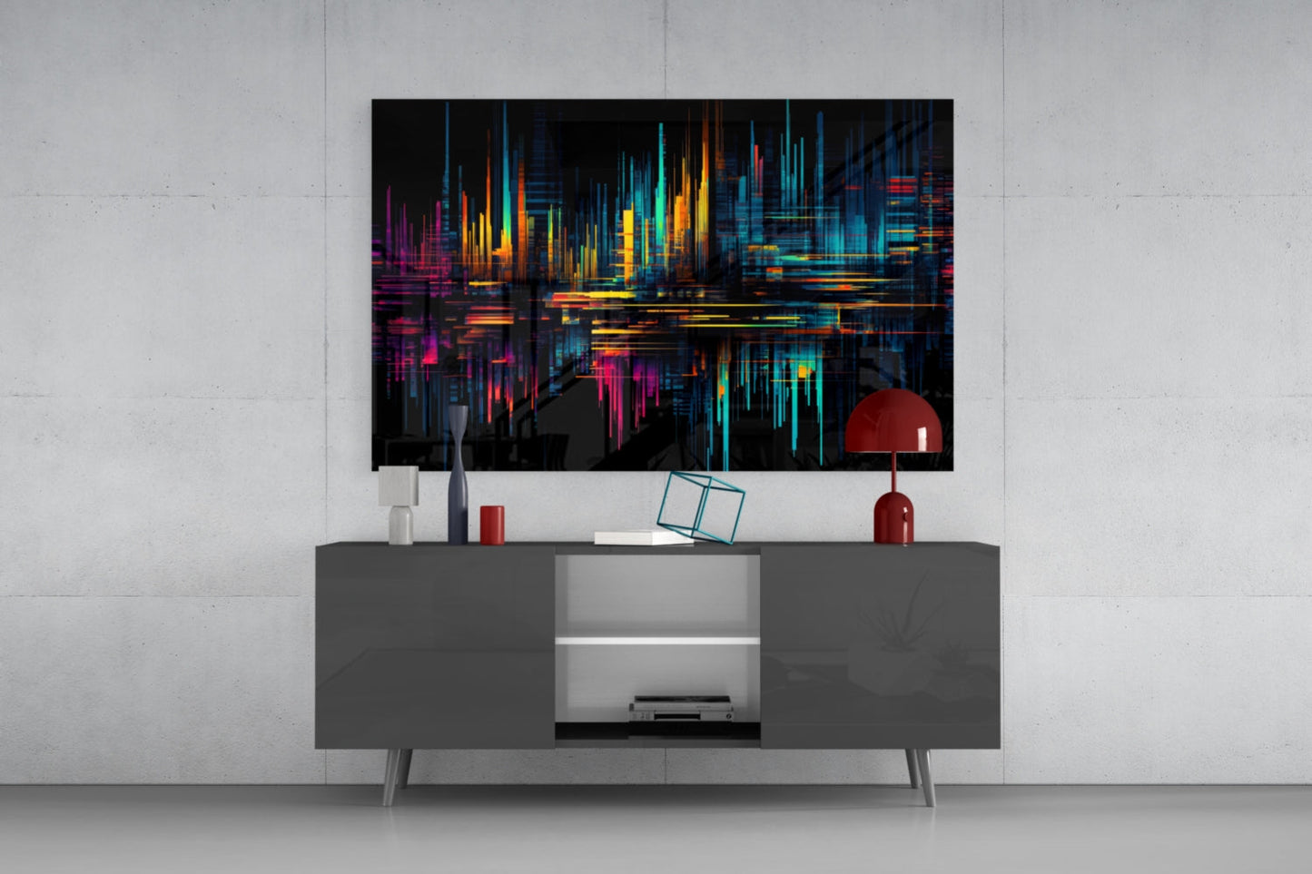 Color Stream Glass Wall Art || Designers Collection