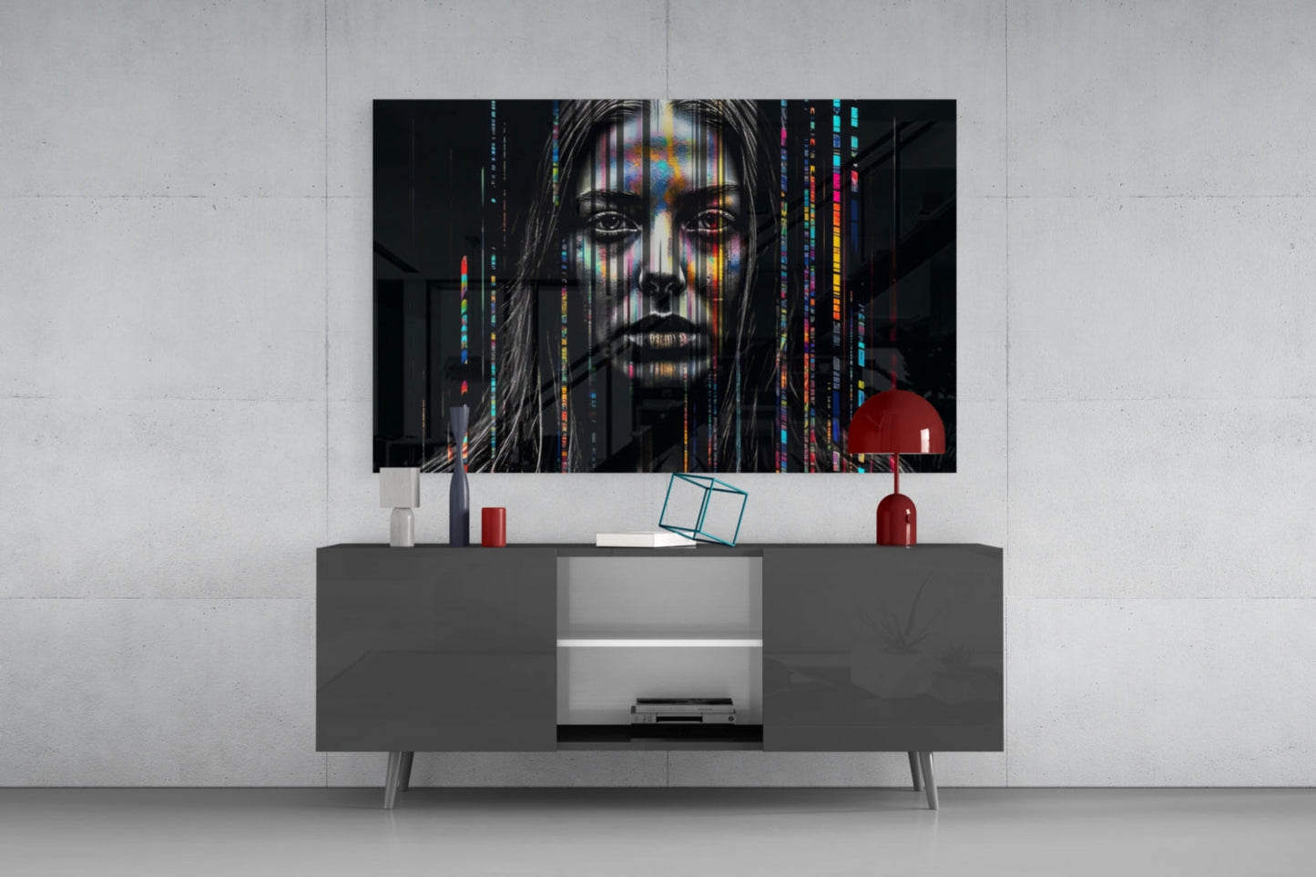Color Stream Glass Wall Art || Designers Collection