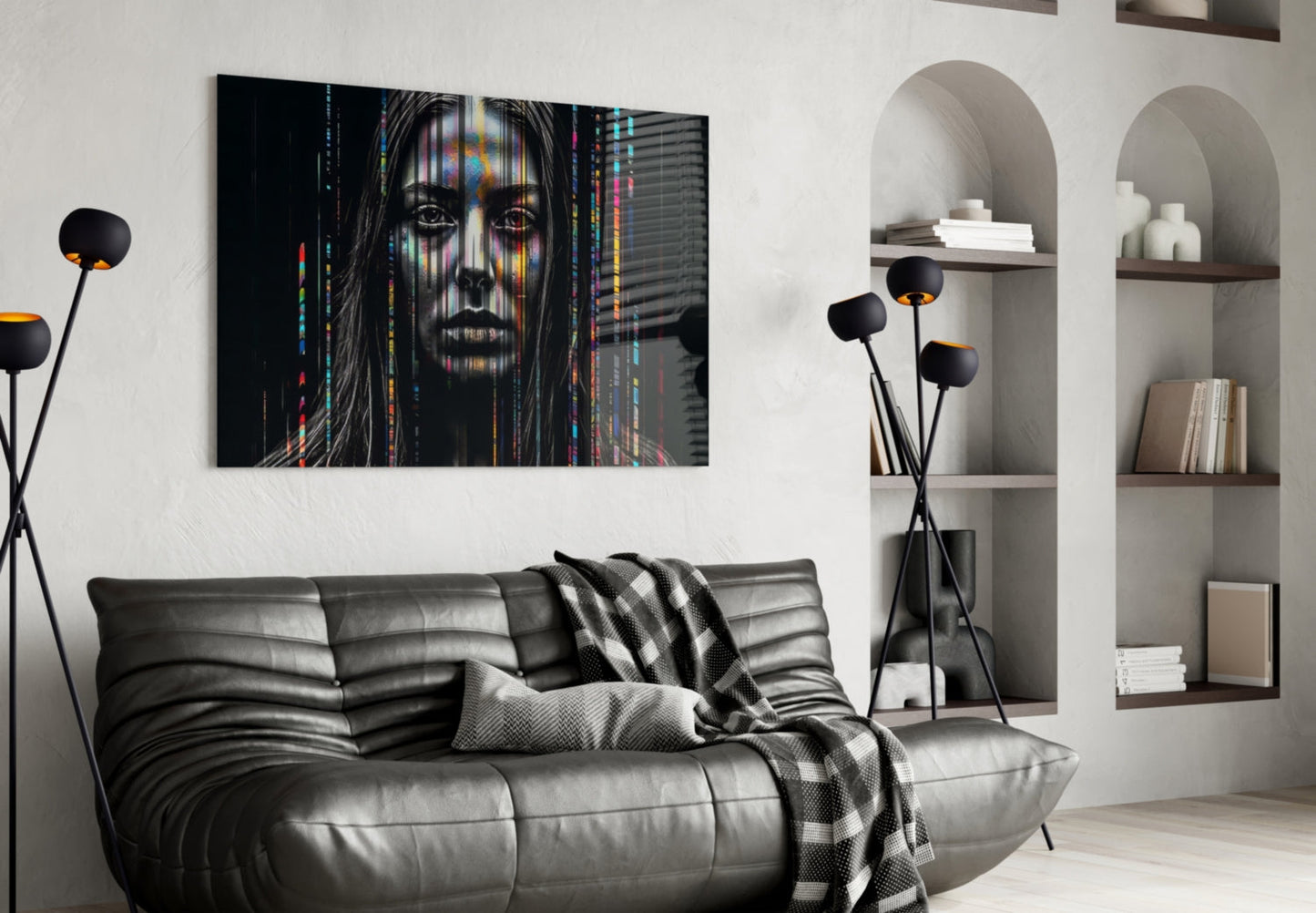 Color Stream Glass Wall Art || Designers Collection