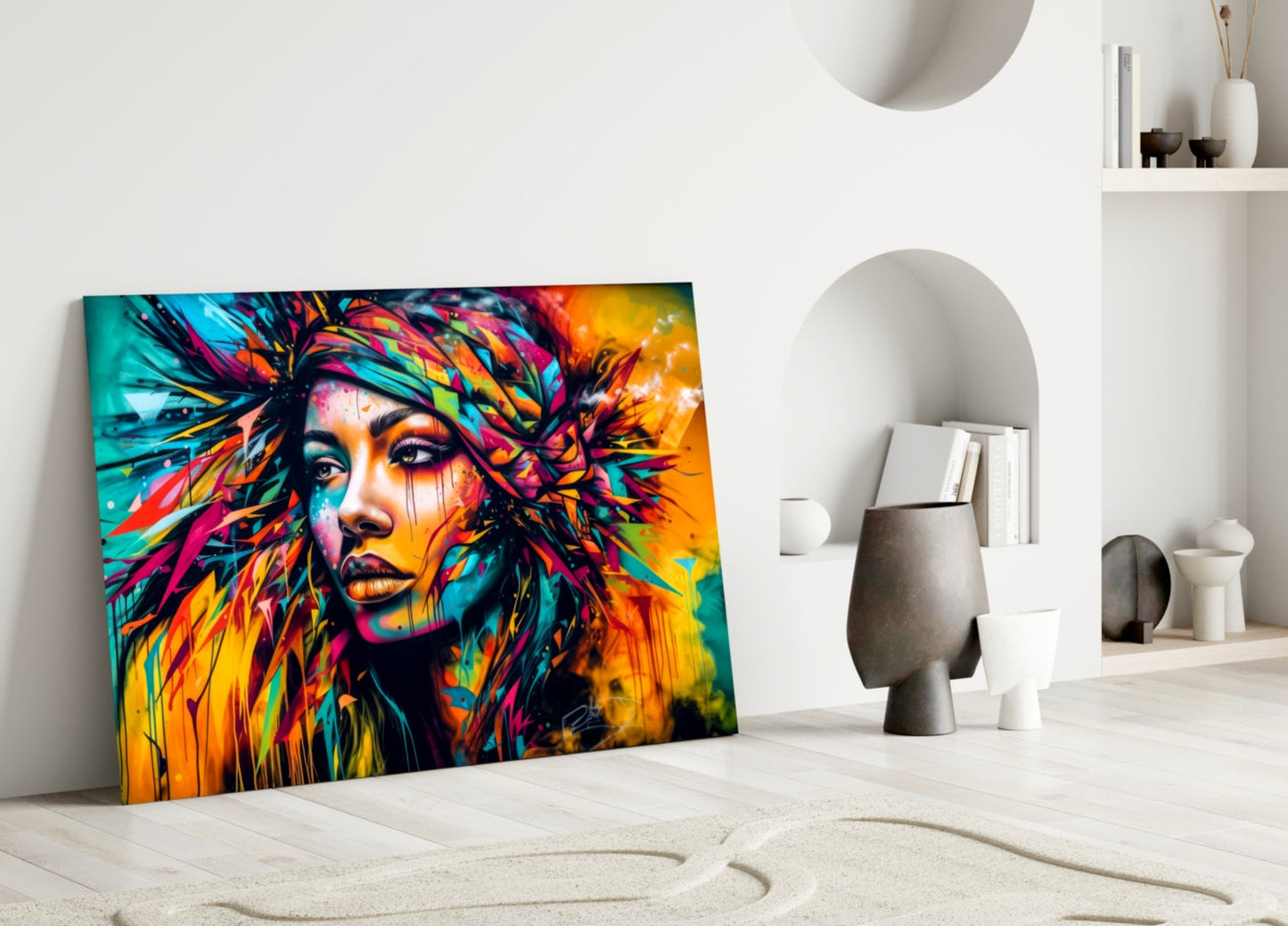 Beauty Glass Wall Art || Designer Collection