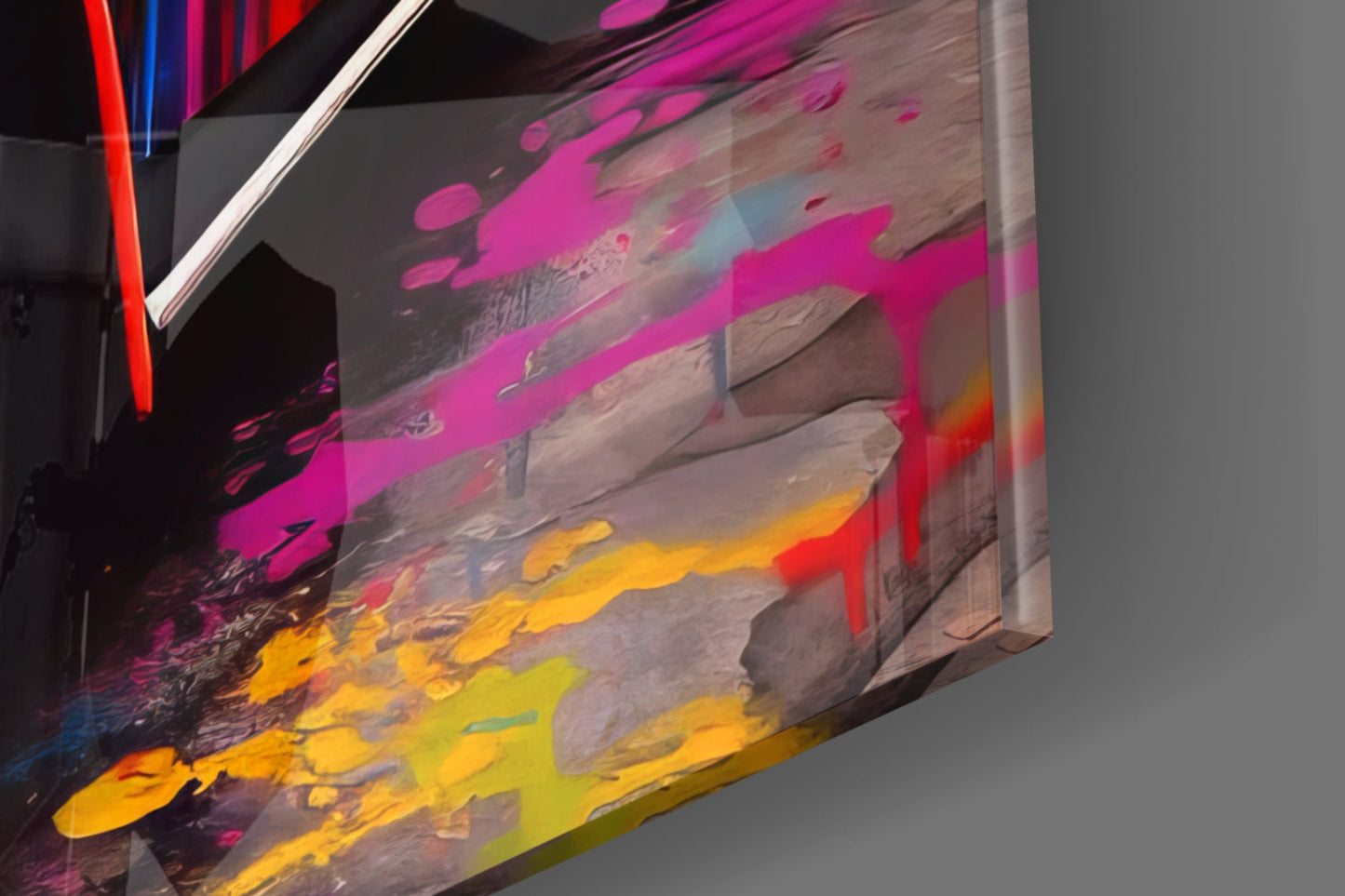 Colorful VW Glass Wall Art || Designer Collection