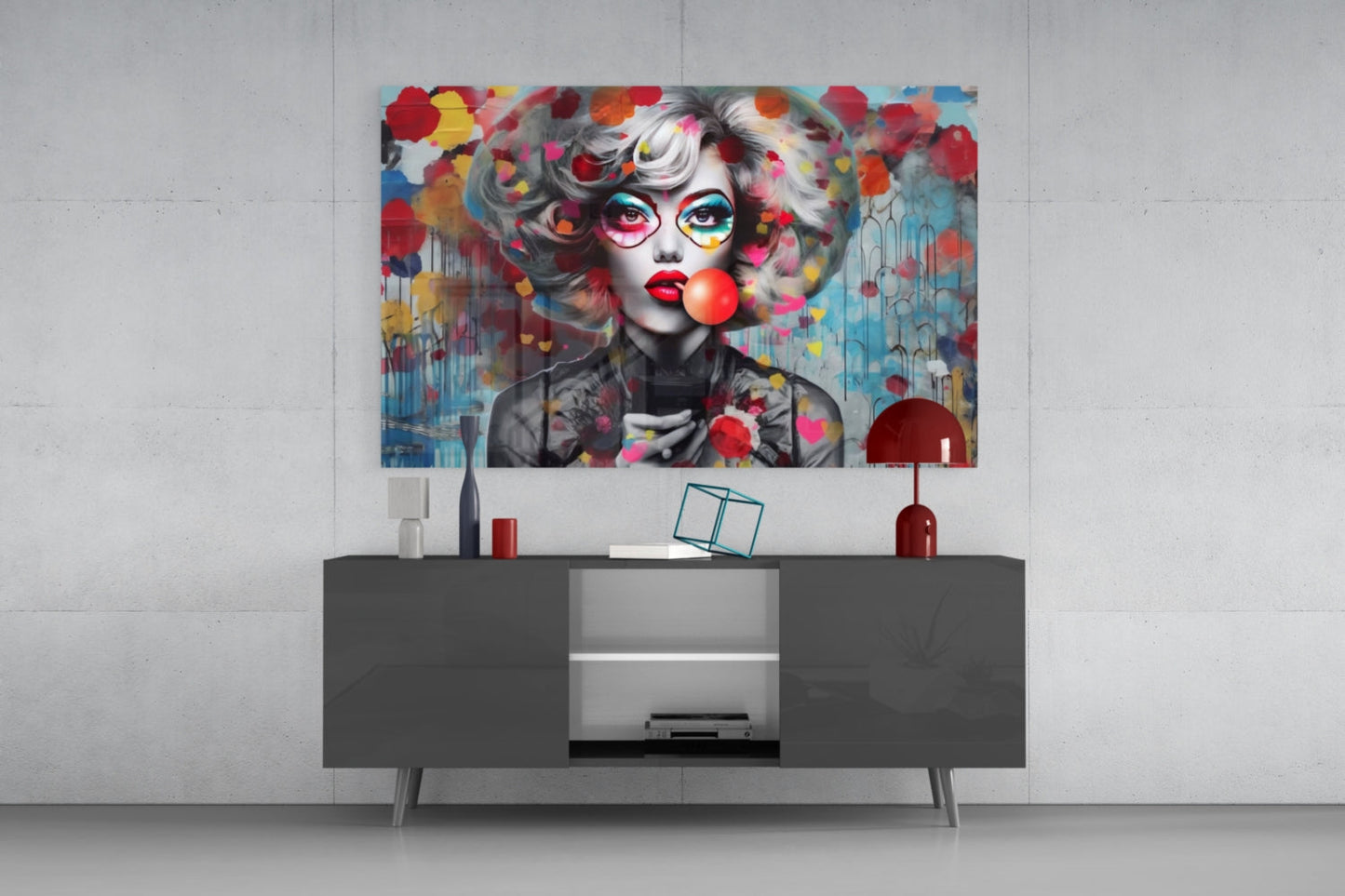 Lollipop Glass Wall Art || Designer Collection
