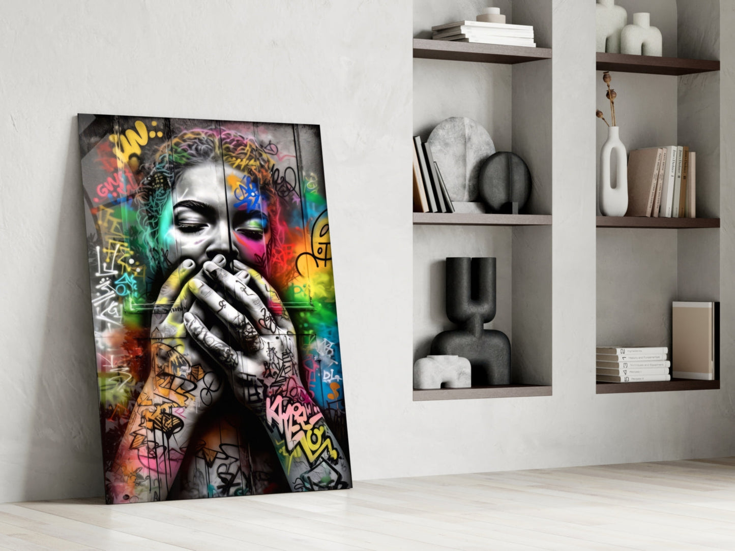 Ssssh Glass Wall Art || Designer Collection