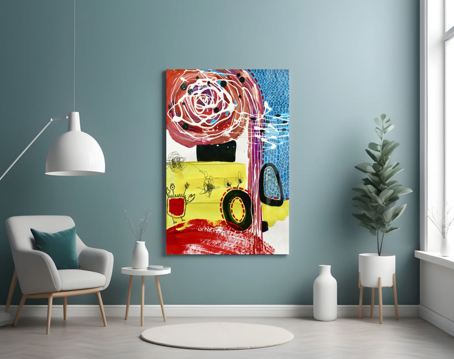 Mix Glass Wall Art || Designer Collection