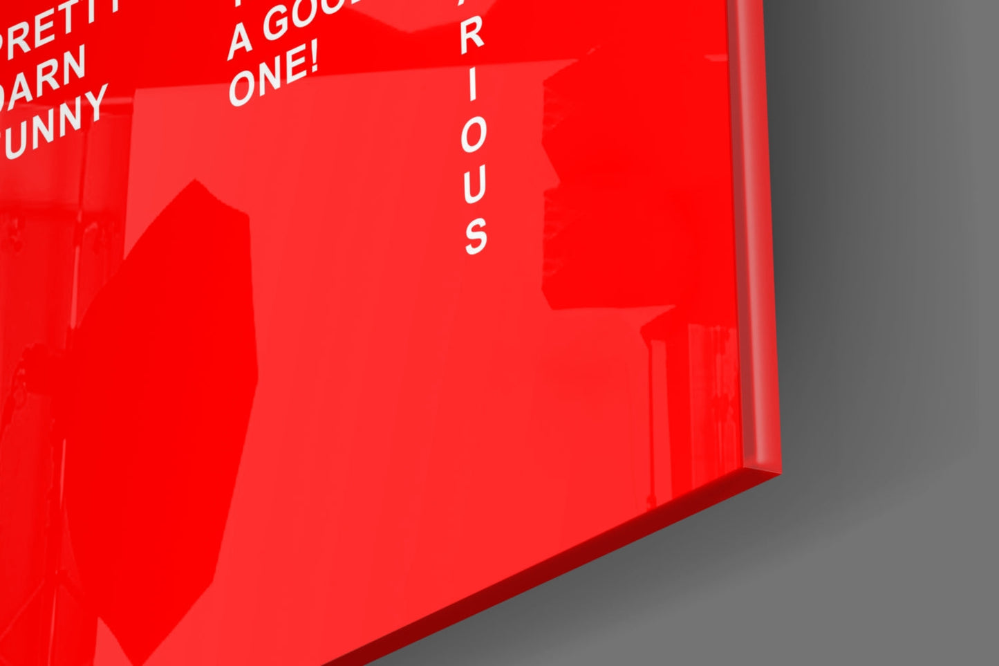 Laughter Analysis Glass Wall Art || Designer Collection