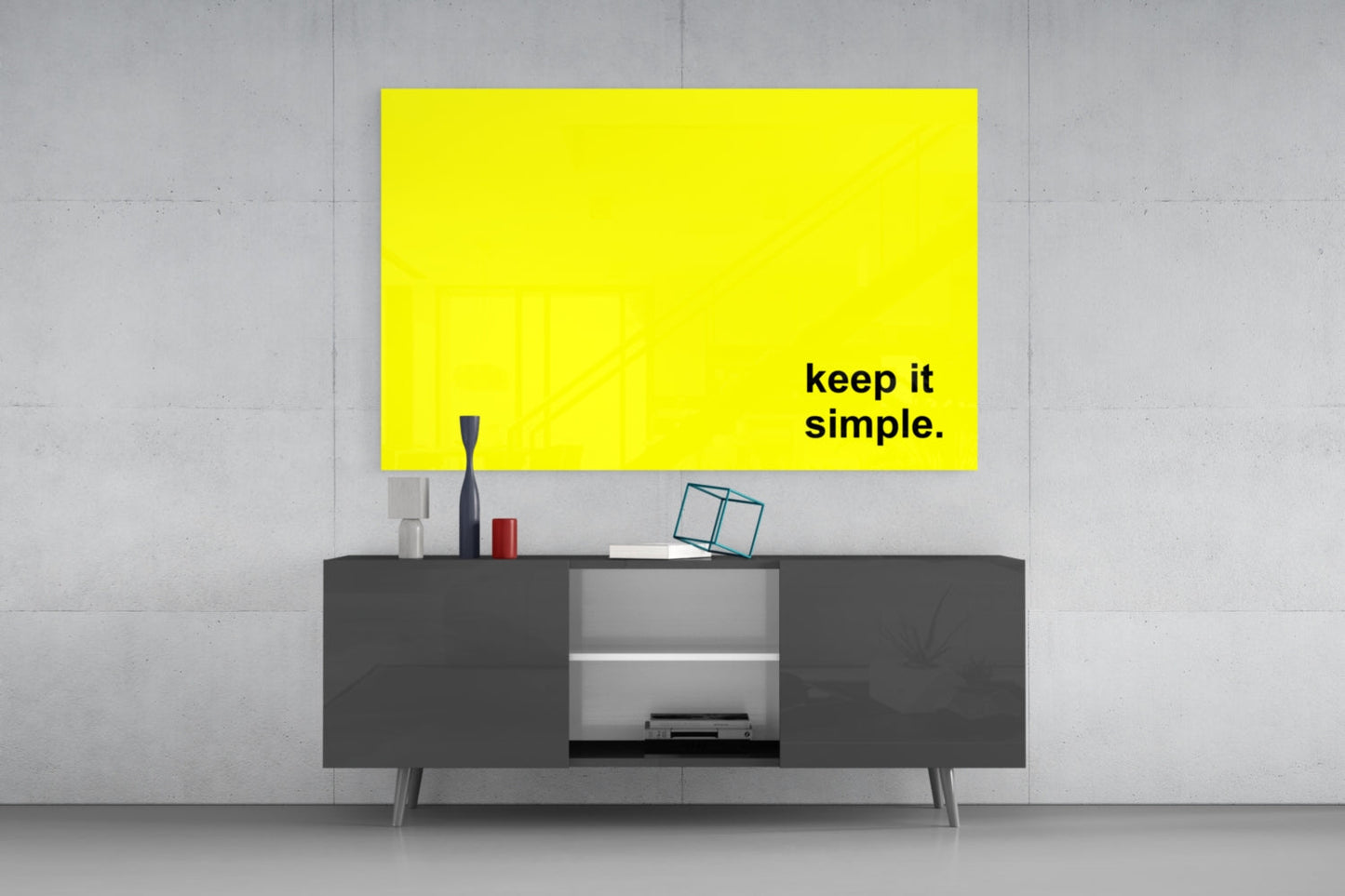Simple Glass Wall Art || Designer Collection