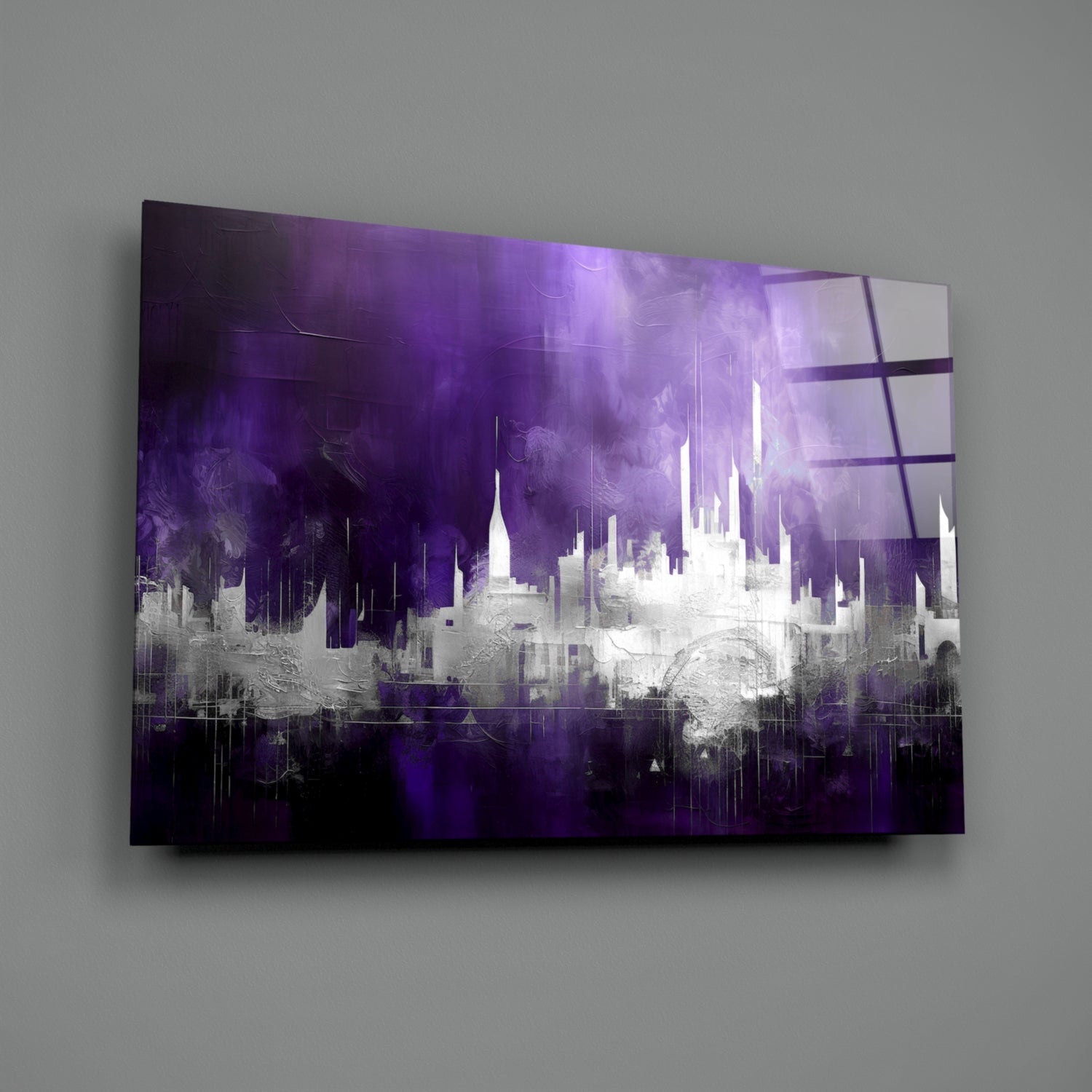 City Silhouette Glass Wall Art || Designer Collection-1