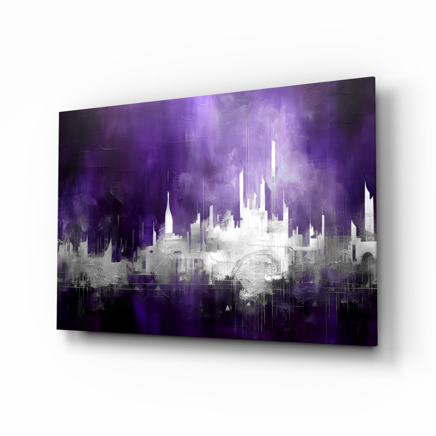 City Silhouette Glass Wall Art || Designer Collection-0