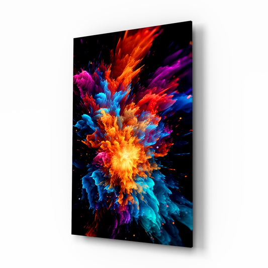 Color Flower Glass Wall Art || Designer Collection-0