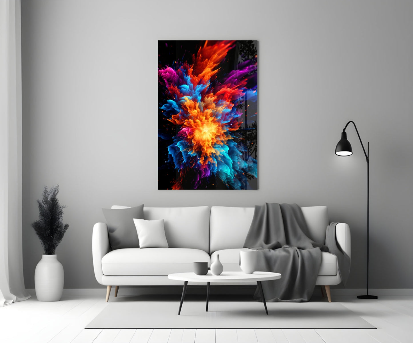 Color Flower Glass Wall Art || Designer Collection-2
