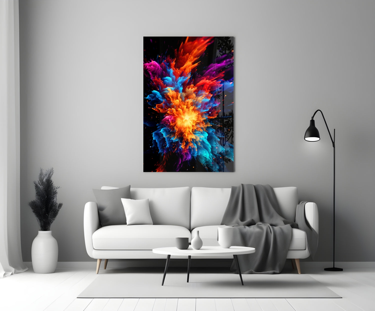 Color Flower Glass Wall Art || Designer Collection-2