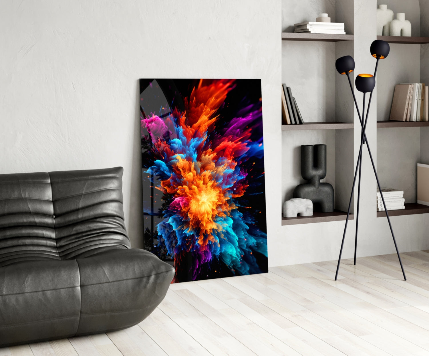 Color Flower Glass Wall Art || Designer Collection-4