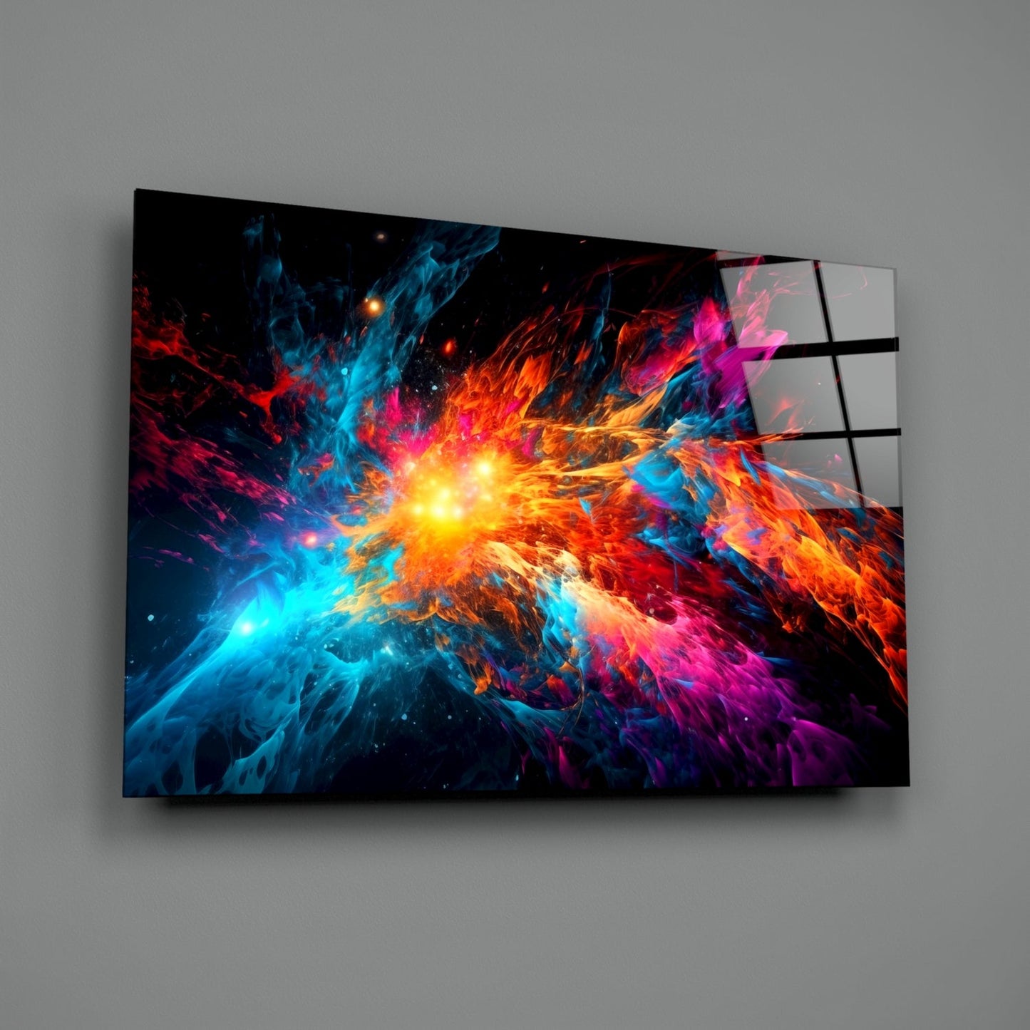 Colors of Space Glass Wall Art || Designer Collection