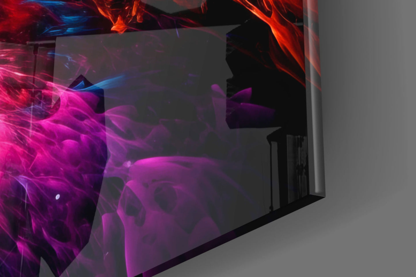 Colors of Space Glass Wall Art || Designer Collection
