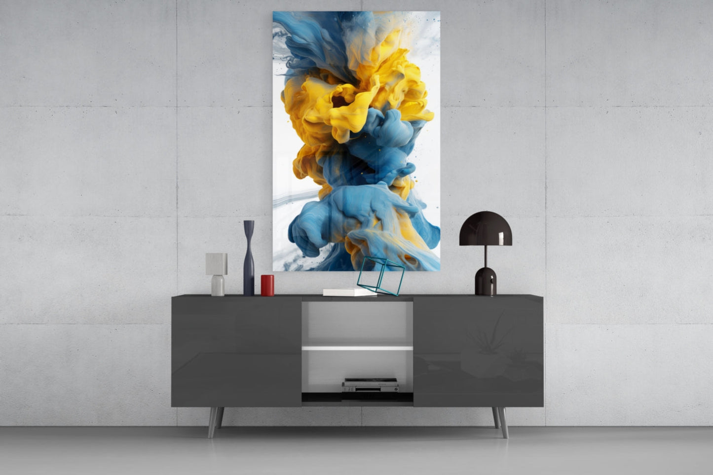 Color Explosion Glass Wall Art || Designer Collection