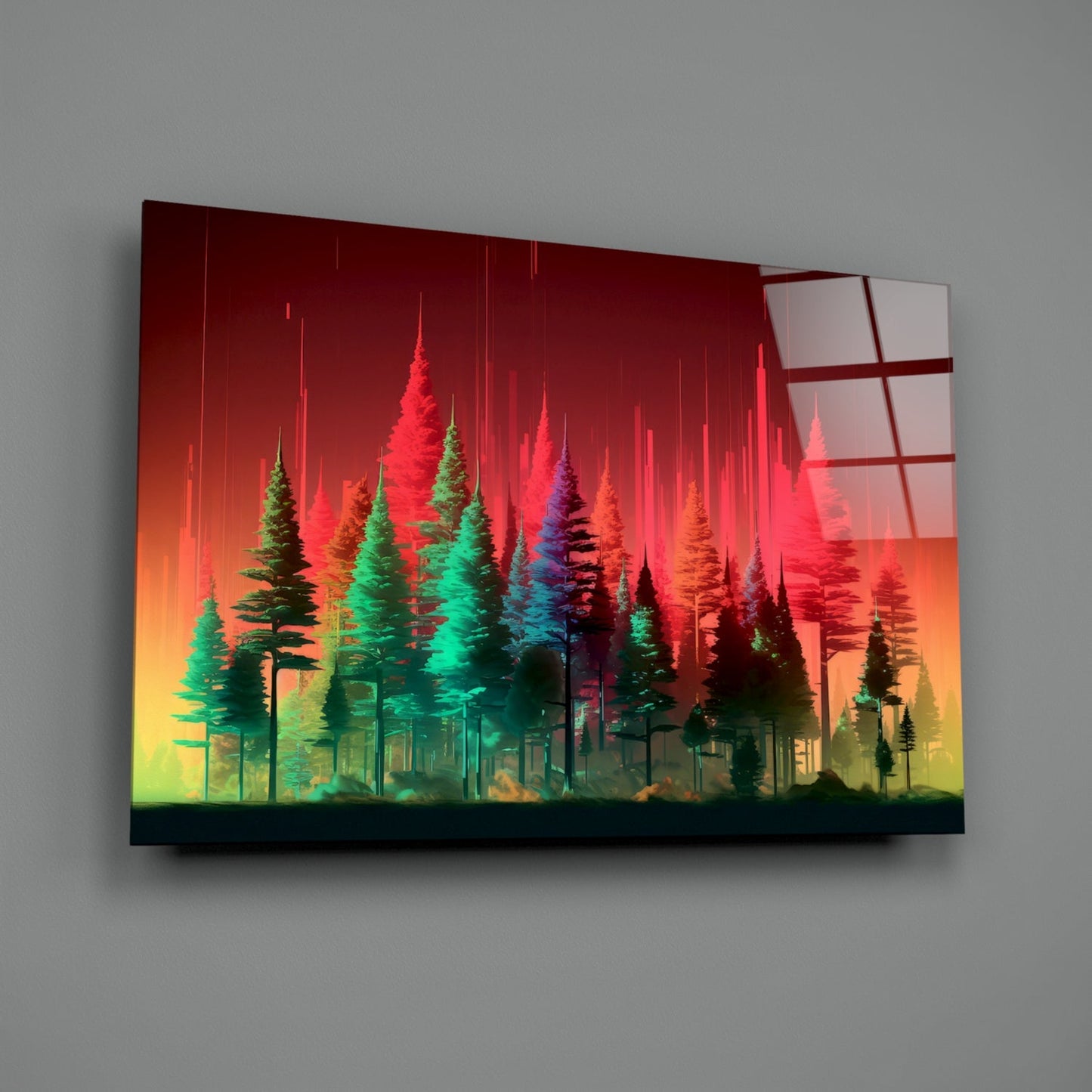 Forest of Colors Glass Wall Art || Designer Collection