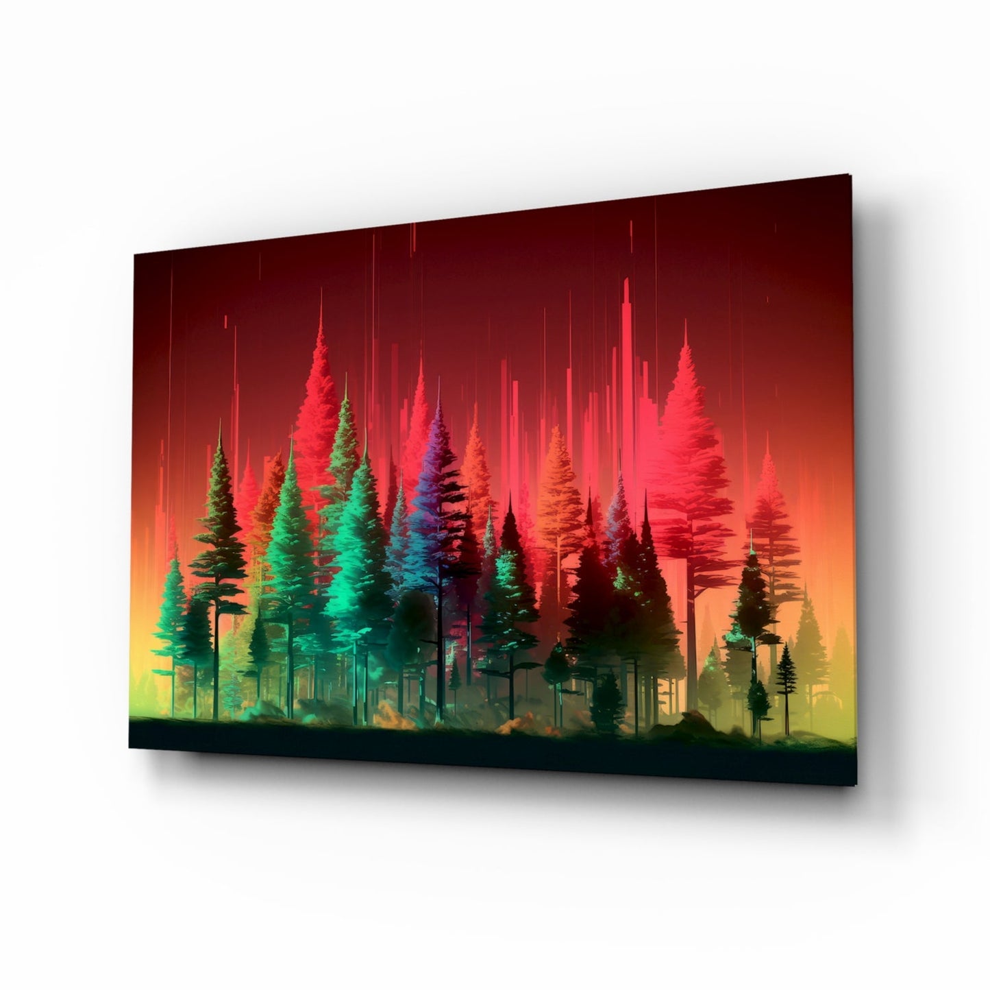 Forest of Colors Glass Wall Art || Designer Collection