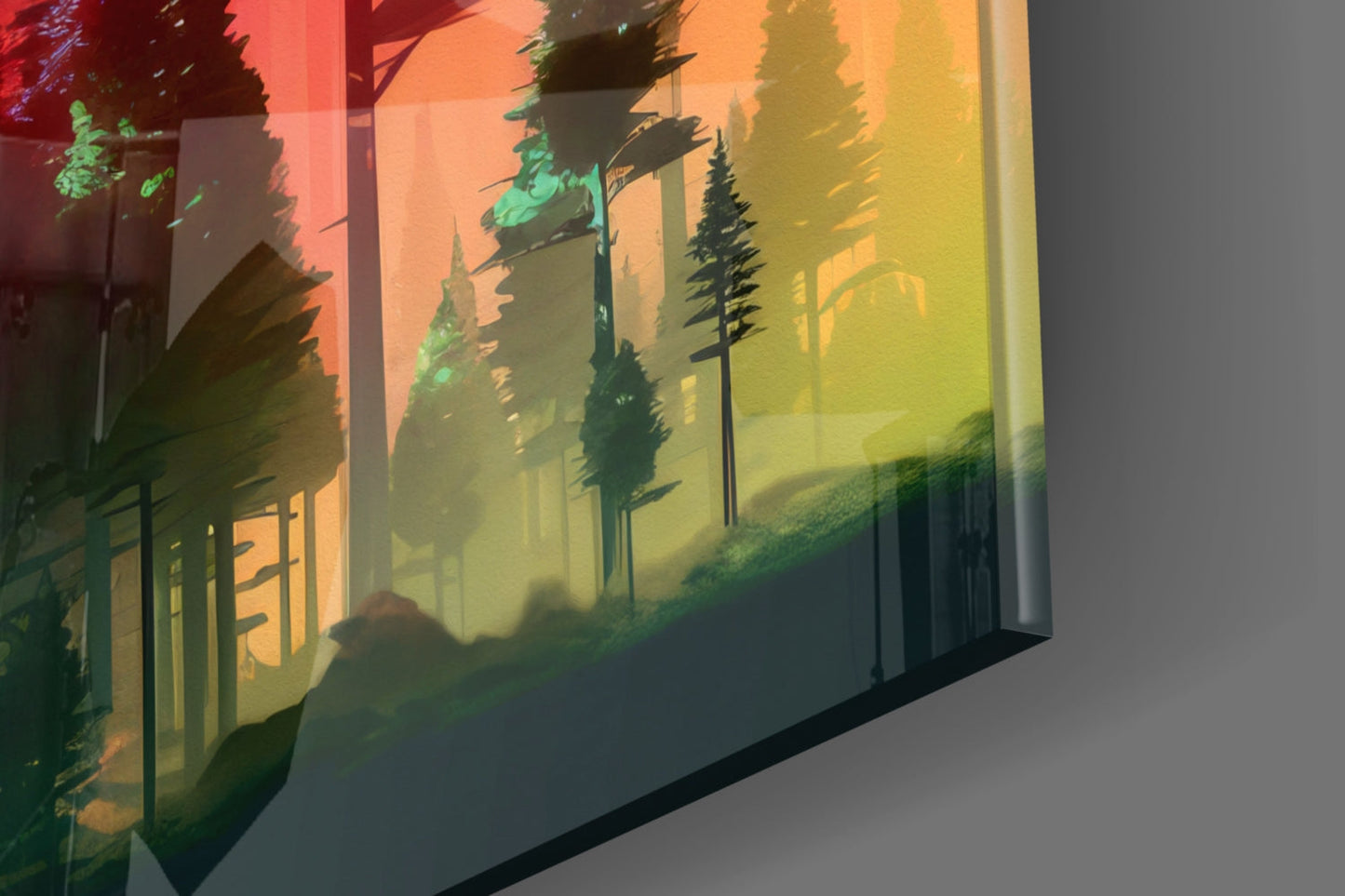 Forest of Colors Glass Wall Art || Designer Collection