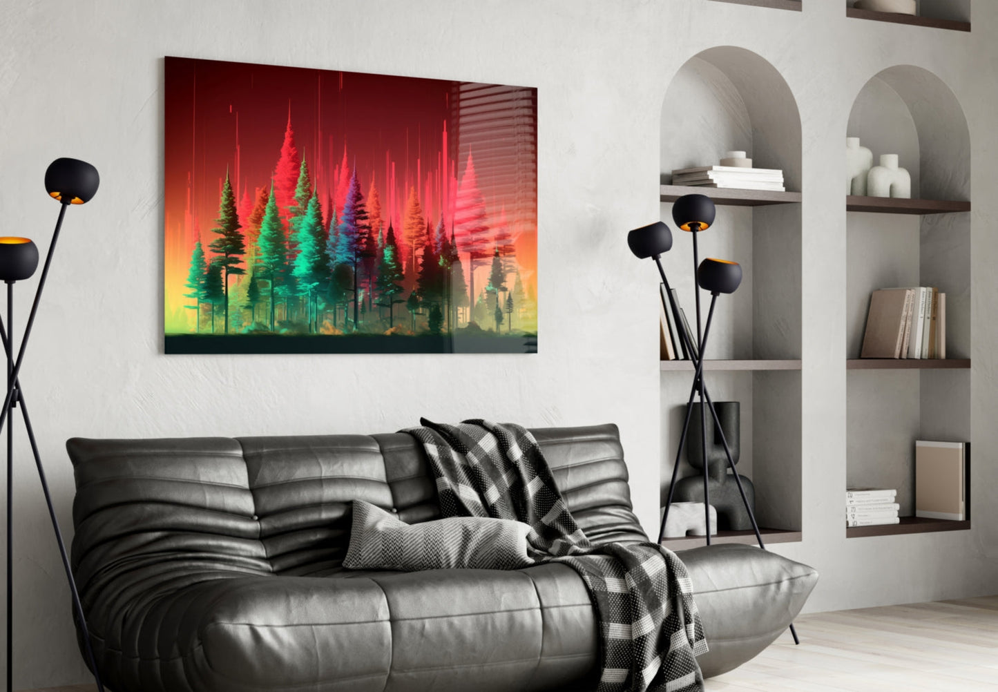 Forest of Colors Glass Wall Art || Designer Collection