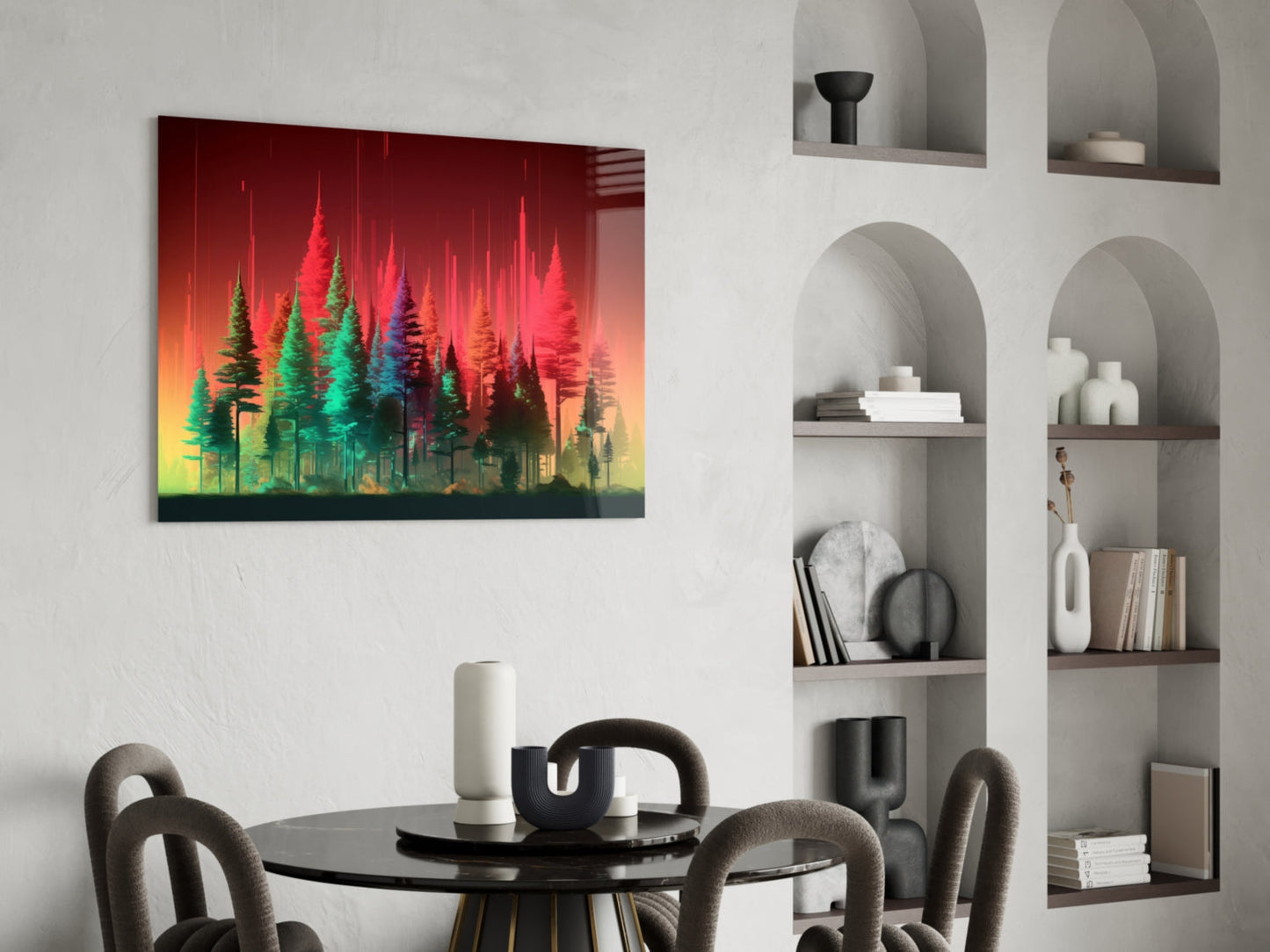 Forest of Colors Glass Wall Art || Designer Collection