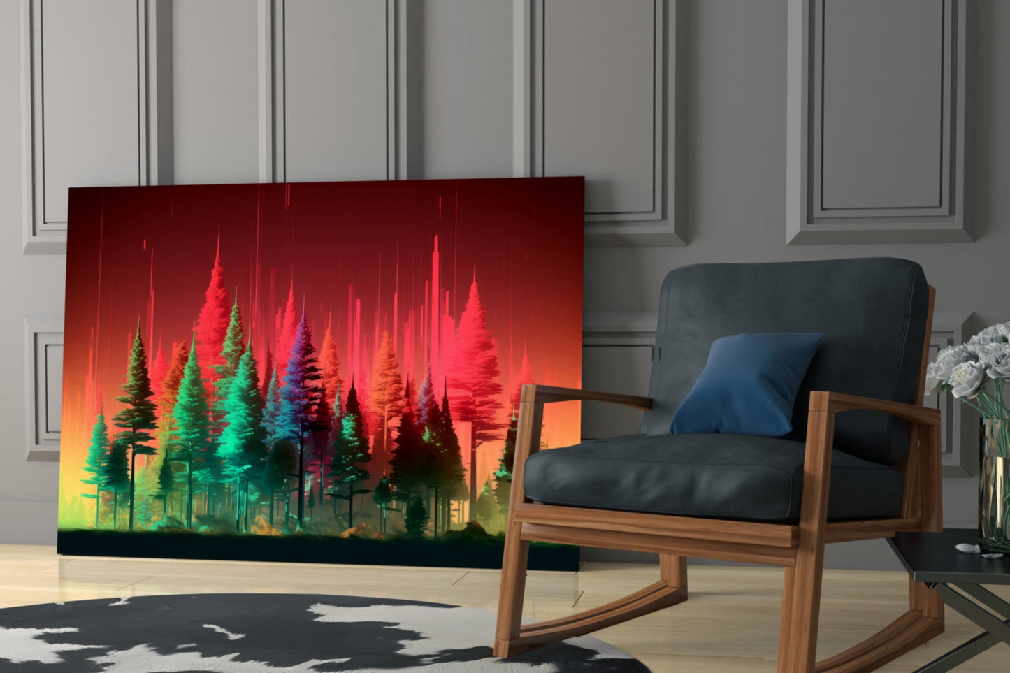 Forest of Colors Glass Wall Art || Designer Collection