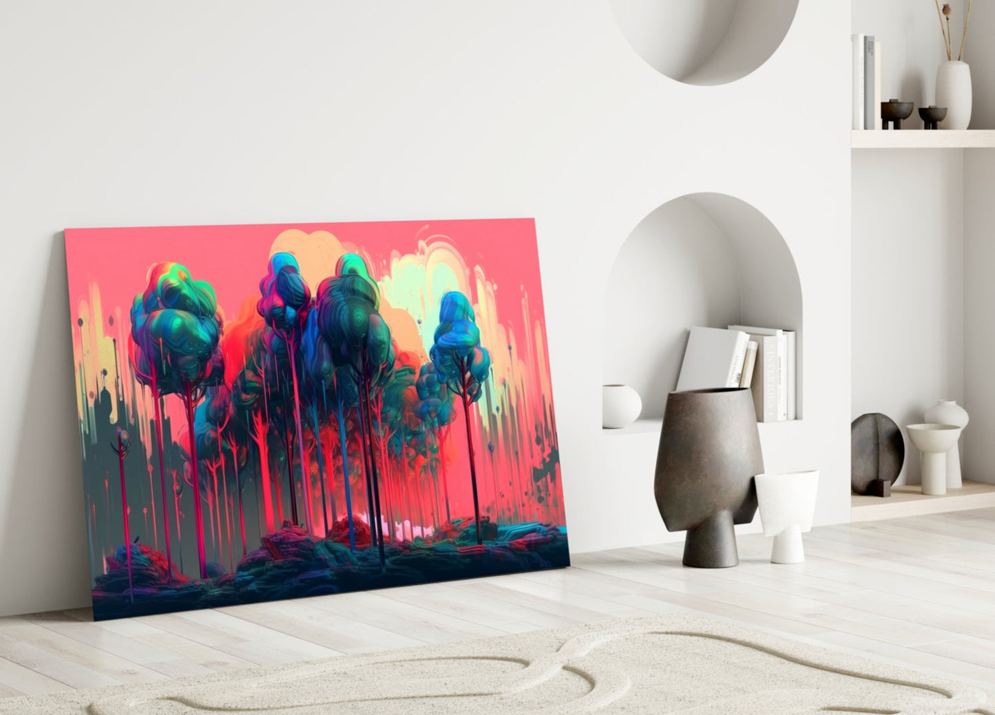 Forest of Colors Glass Wall Art || Designer Collection