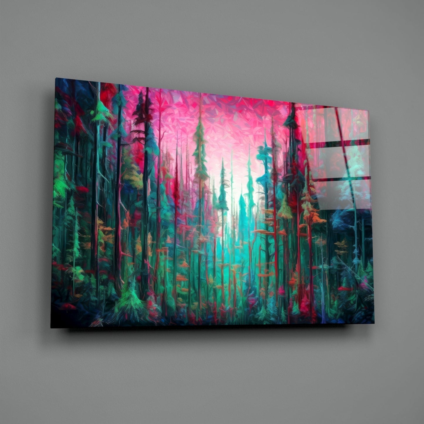 Forest of Colors Glass Wall Art || Designer Collection