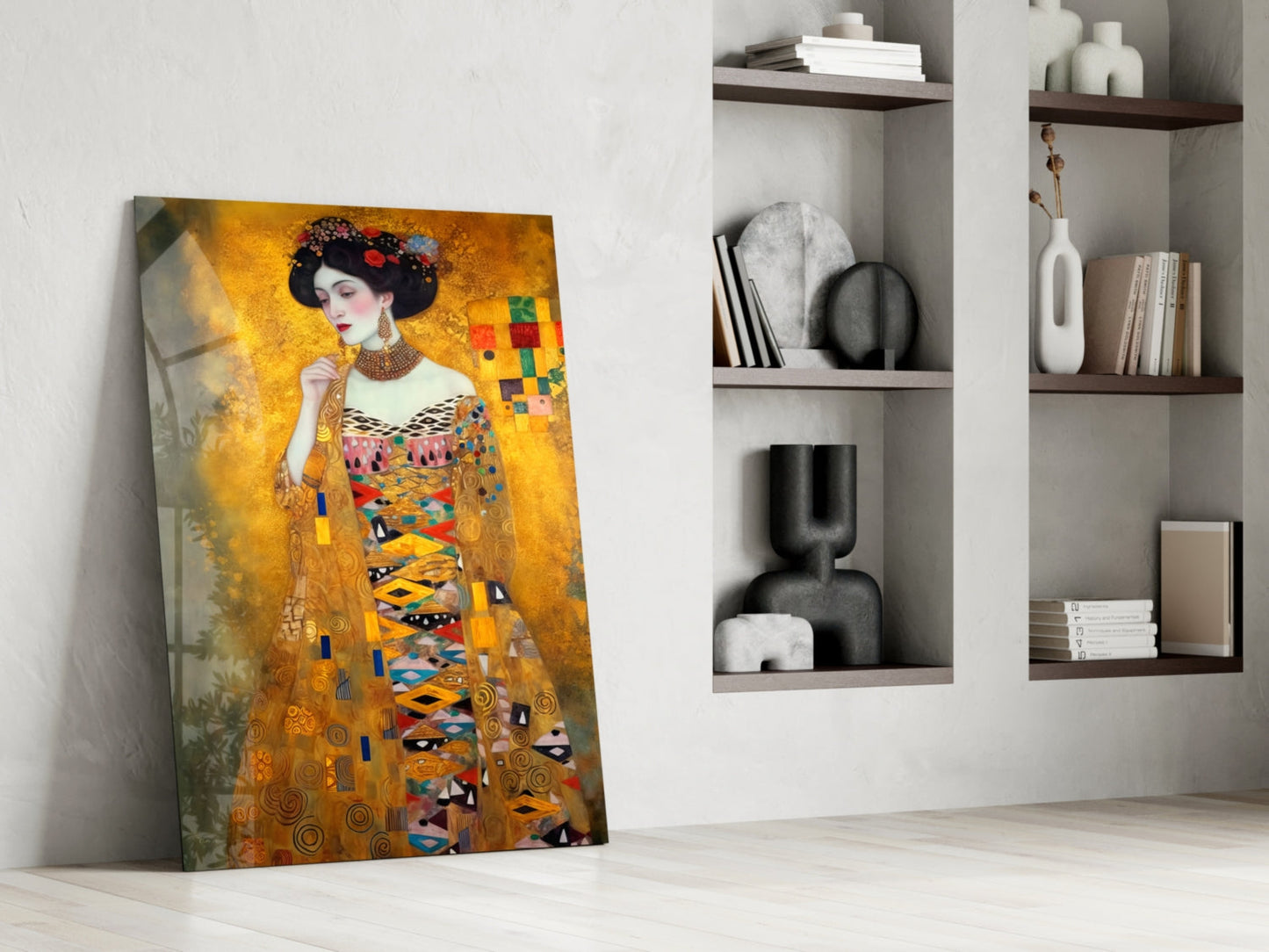 Klimt Style Glass Wall Art || Designer Collection