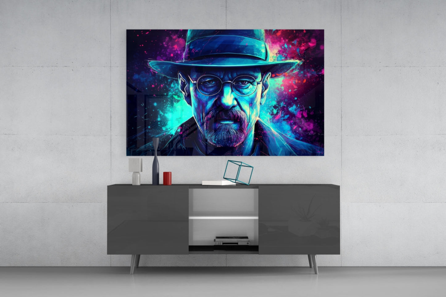Heisenberg Glass Wall Art || Designer Collection