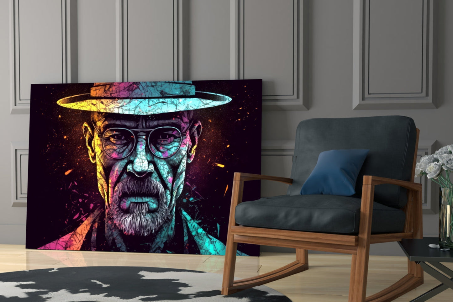 Heisenberg Glass Wall Art || Designer Collection