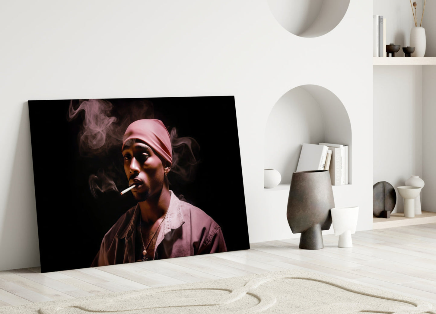 Tupac Glass Wall Art || Designer Collection