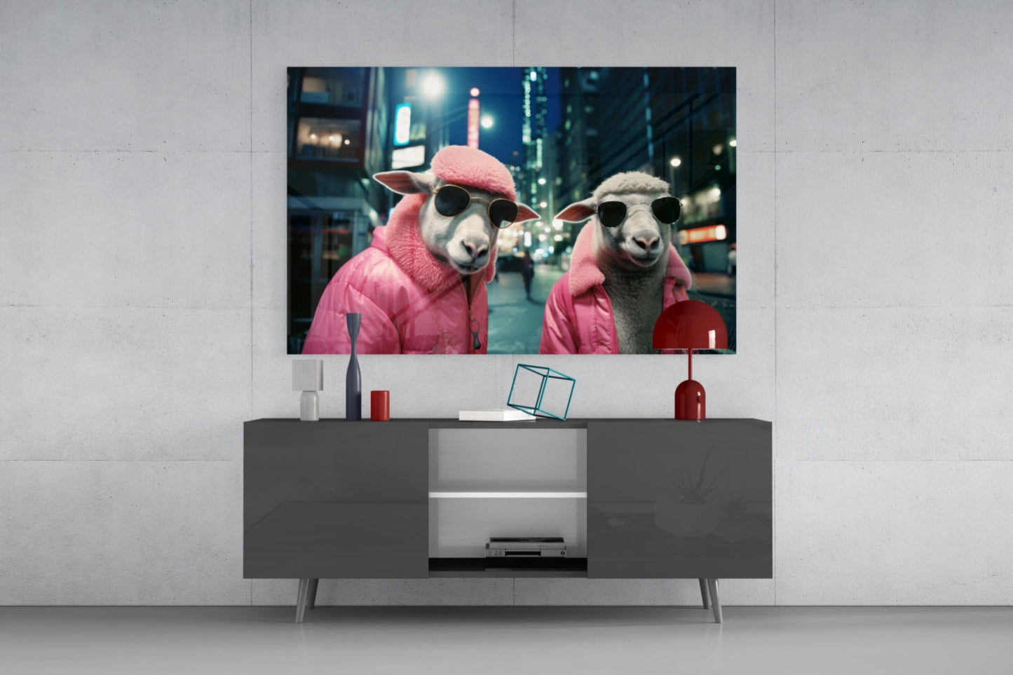 City Music Glass Wall Art|| Designer's Collection