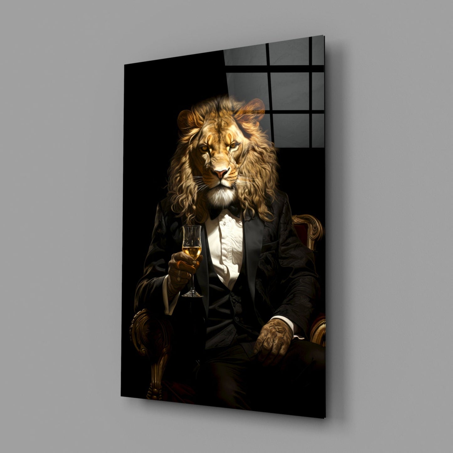 Gentleman Glass Wall Art|| Designer's Collection-1