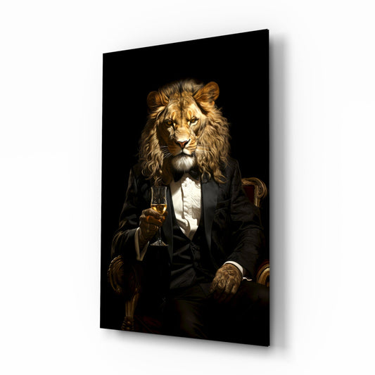 Gentleman Glass Wall Art|| Designer's Collection-0