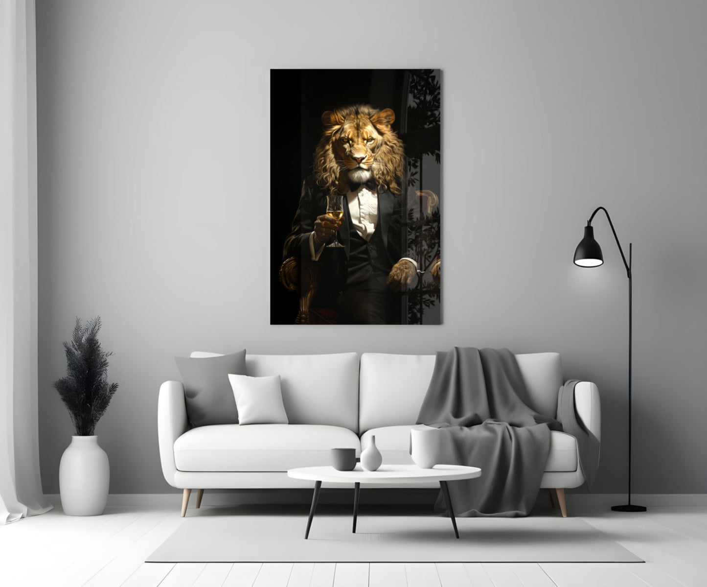 Gentleman Glass Wall Art|| Designer's Collection-2
