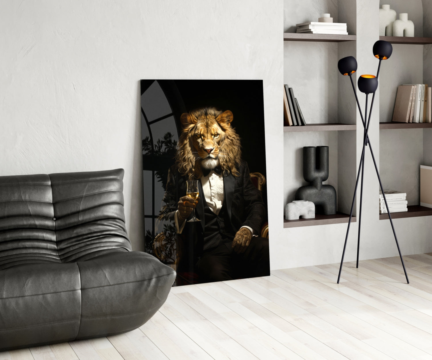Gentleman Glass Wall Art|| Designer's Collection-4
