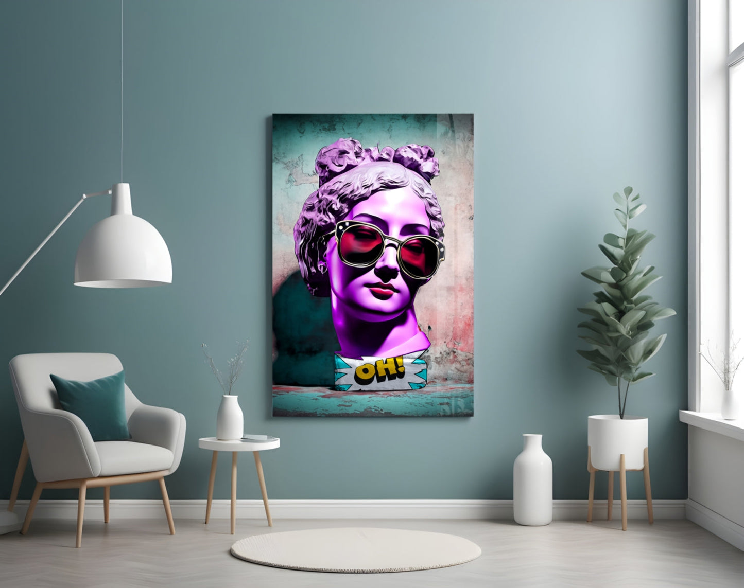 Oh! Glass Wall Art || Designer Collection