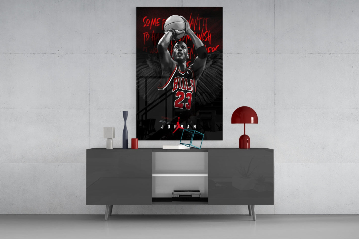 Jordan Glass Wall Art || Designer Collection