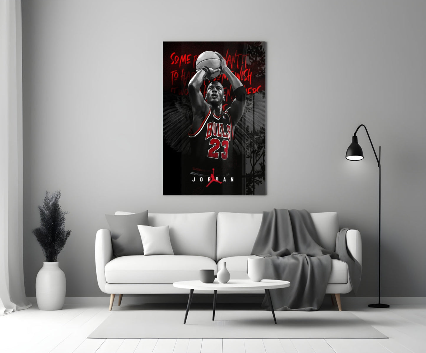 Jordan Glass Wall Art || Designer Collection