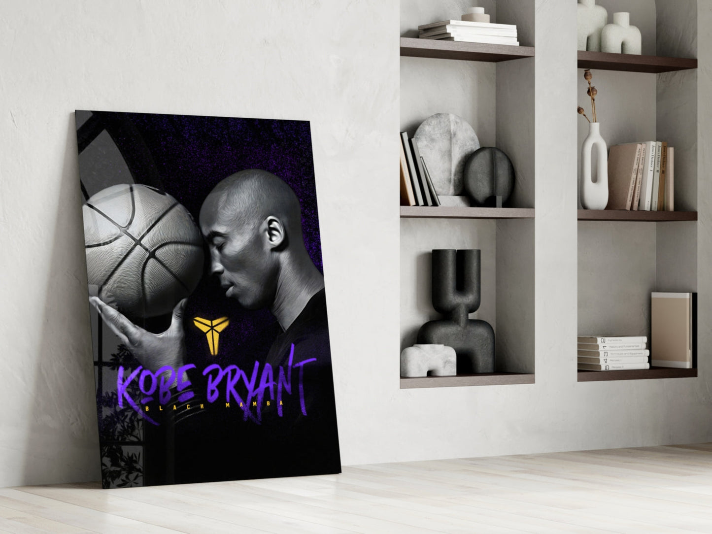 Kobe Bryant Glass Wall Art || Designer Collection