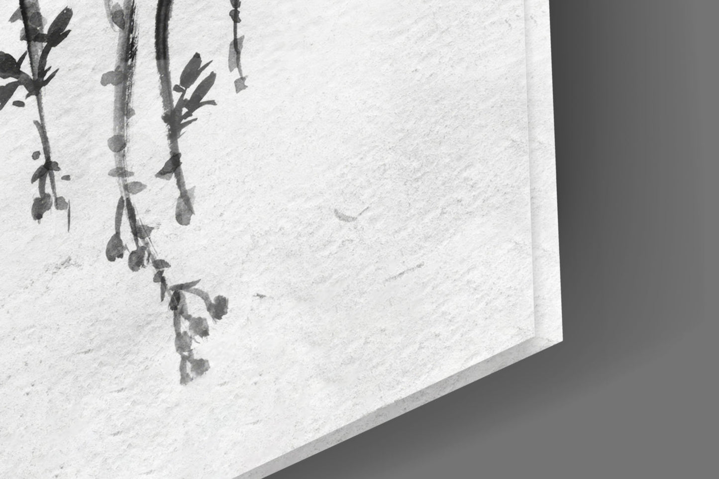 Bird on the Branch Glass Wall Art || Designer Collection