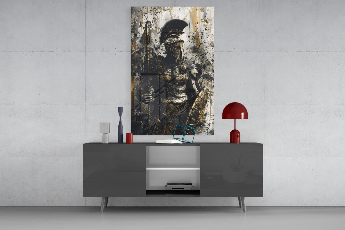 Gladiator Glass Wall Art || Designer Collection